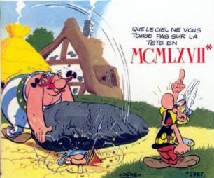 Les voeux d'Astérix (C) Uderzo et Goscinny