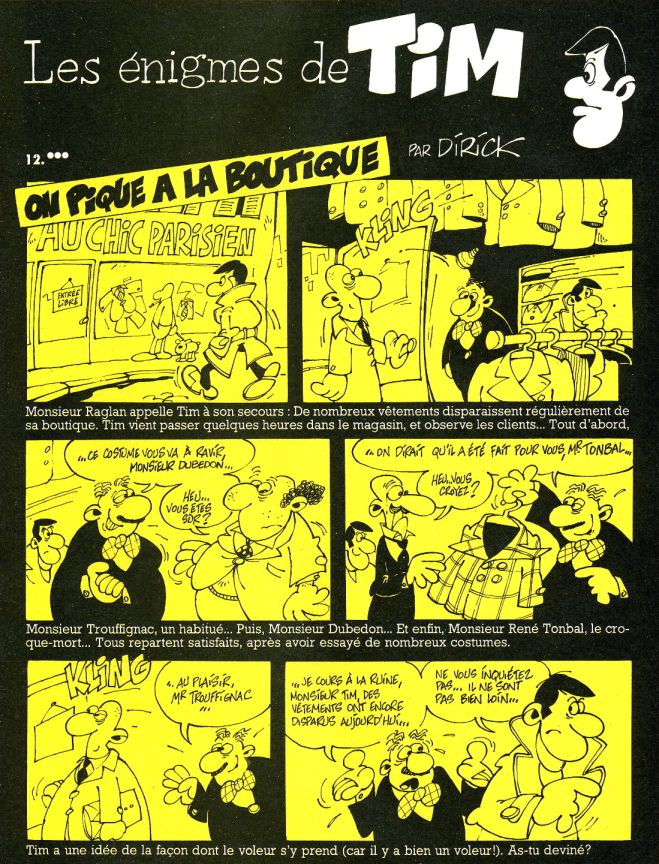 Enigme de la semaine