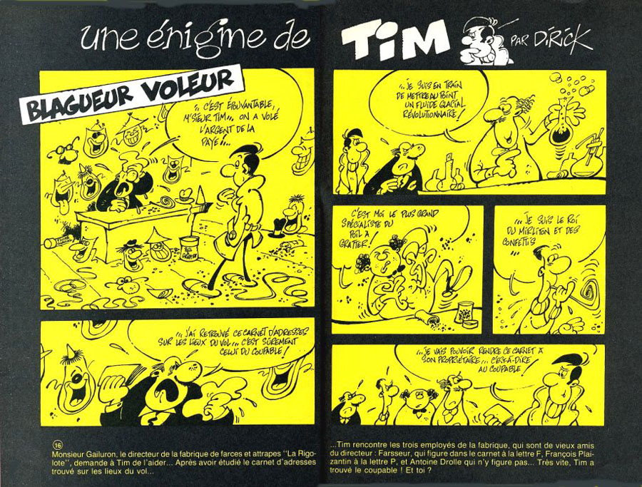 Enigme de la semaine Enigme de la semaine