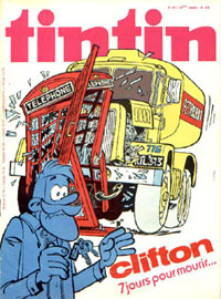 Couverture de Nouveau Tintin 148 en France et du numro 28/78 en Belgique
