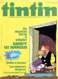 Couverture de Nouveau Tintin 149 en France et du numro 29/78 en Belgique
