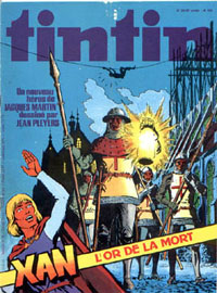 Couverture de Nouveau Tintin 153 en France et du numro 33/78 en Belgique
