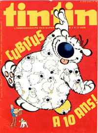 Couverture de Nouveau Tintin 156 en France et du numro 36/78 en Belgique
