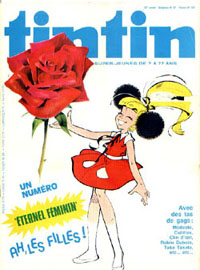 Couverture de Nouveau Tintin 157 en France et du numro 37/78 en Belgique
