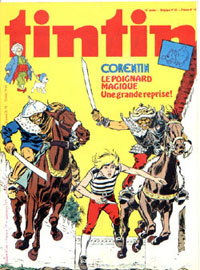 Couverture de Nouveau Tintin 170 en France et du numro 50/78 en Belgique
