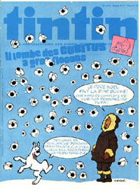 Couverture de Nouveau Tintin 171 en France et du numro 51/78 en Belgique
