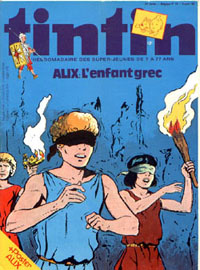 Couverture de Nouveau Tintin 182 en France et du numro 10/79 en Belgique
