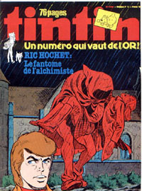 Couverture de Nouveau Tintin 185 en France et du numro 13/79 en Belgique
