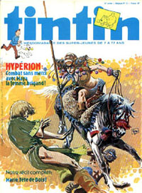 Couverture de Nouveau Tintin 187 en France et du numro 15/79 en Belgique
