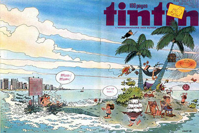 Couverture de Nouveau Tintin 198 en France et du numro 26/79 en Belgique
