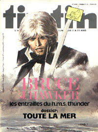 Couverture de Nouveau Tintin 205 en France et du numro 33/79 en Belgique
