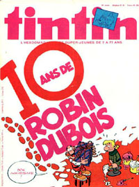 Couverture de Nouveau Tintin 208 en France et du numro 36/79 en Belgique
