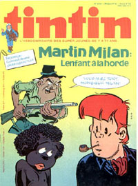 Couverture de Nouveau Tintin 216 en France et du numro 44/79 en Belgique
