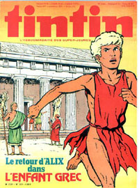 Couverture de Nouveau Tintin 223 en France et du numro 51/79 en Belgique
