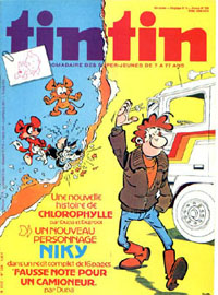 Couverture de Nouveau Tintin 229 en France et du numro 05/80 en Belgique
