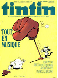 Couverture de Nouveau Tintin 234 en France et du numro 10/80 en Belgique
