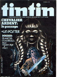 Couverture de Nouveau Tintin 242 en France et du numro 18/80 en Belgique
