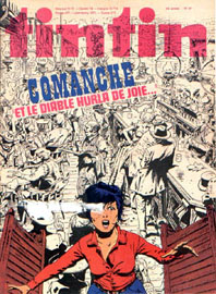 Couverture de Nouveau Tintin 261 en France et du numro 37/80 en Belgique
