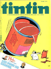 Couverture de Nouveau Tintin 264 en France et du numro 40/80 en Belgique
