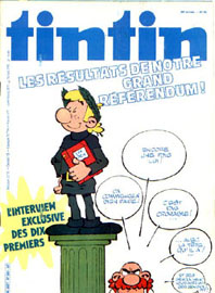 Couverture de Nouveau Tintin 267 en France et du numro 43/80 en Belgique
