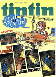Couverture de Nouveau Tintin 346 en France et du numro 17/82 en Belgique
