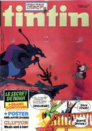 Couverture de Nouveau Tintin 378 en France et du numro 49/82 en Belgique
