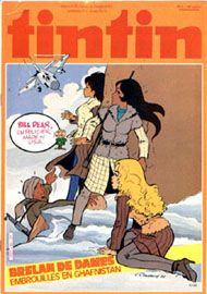 Couverture de Nouveau Tintin 383 en France et du numro 02/83 en Belgique
