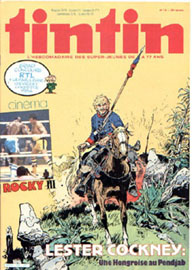 Couverture de Nouveau Tintin 395 en France et du numro 14/83 en Belgique
