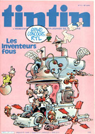 Couverture de Nouveau Tintin 397 en France et du numro 16/83 en Belgique
