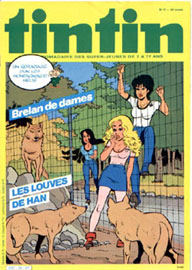 Couverture de Nouveau Tintin 398 en France et du numro 17/83 en Belgique
