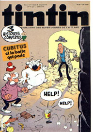 Couverture de Nouveau Tintin 401 en France et du numro 20/83 en Belgique
