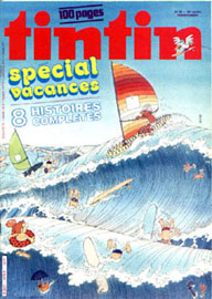 Couverture de Nouveau Tintin 407 en France et du numro 26/83 en Belgique
