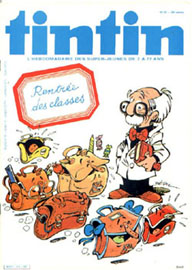 Couverture de Nouveau Tintin 416 en France et du numro 35/83 en Belgique
