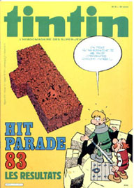 Couverture de Nouveau Tintin 417 en France et du numro 36/83 en Belgique
