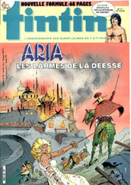 Couverture de Nouveau Tintin 422 en France et du numro 41/83 en Belgique
