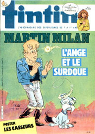 Couverture de Nouveau Tintin 437 en France et du numro 04/84 en Belgique
