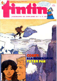 Couverture de Nouveau Tintin 468 en France et du numro 35/84 en Belgique
