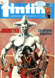 Couverture de Nouveau Tintin 473 en France et du numro 40/84 en Belgique
