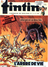 Couverture de Nouveau Tintin 481 en France et du numro 48/84 en Belgique
