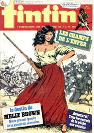 Couverture de Nouveau Tintin 492 en France et du numro 07/85 en Belgique
