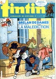 Couverture de Nouveau Tintin 493 en France et du numro 08/85 en Belgique
