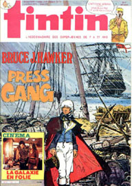 Couverture de Nouveau Tintin 496 en France et du numro 11/85 en Belgique
