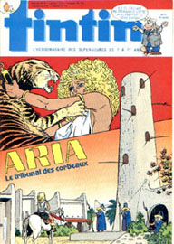 Couverture de Nouveau Tintin 510 en France et du numro 25/85 en Belgique
