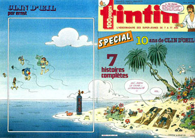 Couverture de Nouveau Tintin 511 en France et du numro 26/85 en Belgique
