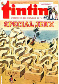 Couverture de Nouveau Tintin 516 en France et du numro 31/85 en Belgique
