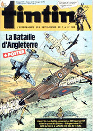 Couverture de Nouveau Tintin 519 en France et du numro 34/85 en Belgique
