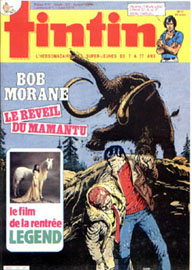Couverture de Nouveau Tintin 522 en France et du numro 37/85 en Belgique
