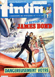 Couverture de Nouveau Tintin 524 en France et du numro 39/85 en Belgique
