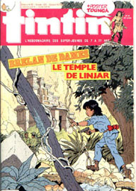 Couverture de Nouveau Tintin 529 en France et du numro 44/85 en Belgique
