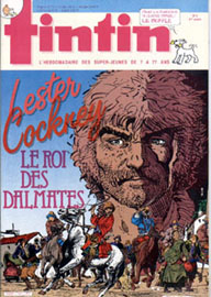 Couverture de Nouveau Tintin 545 en France et du numro 08/86 en Belgique
